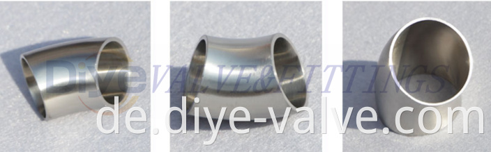 45 degree welded elbow pipe fitting